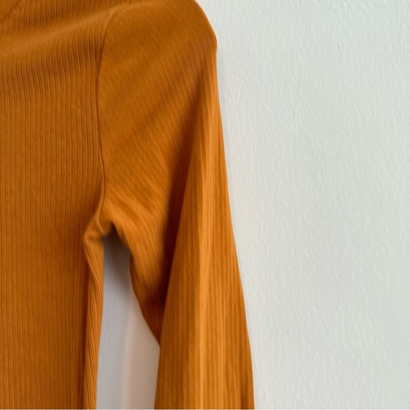 Intimately Free People | Orange Yellow Sydney Bell Sleeve Turtle Neck Top - Picture 8 of 11
